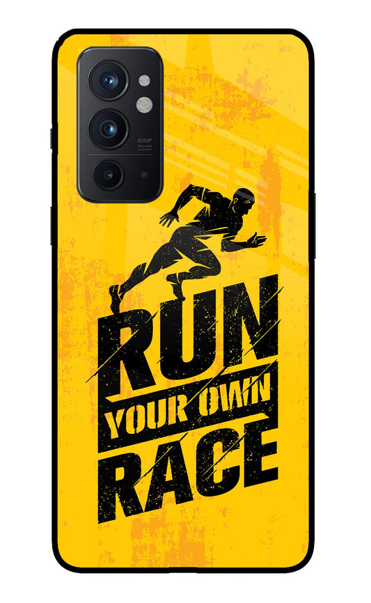 Run Your Own Race Oneplus 9RT Glass Case