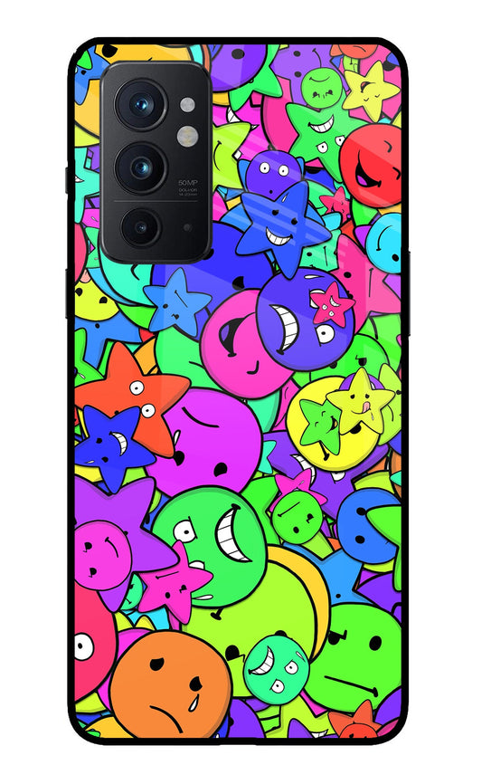 Fun Doodle Oneplus 9RT Glass Case