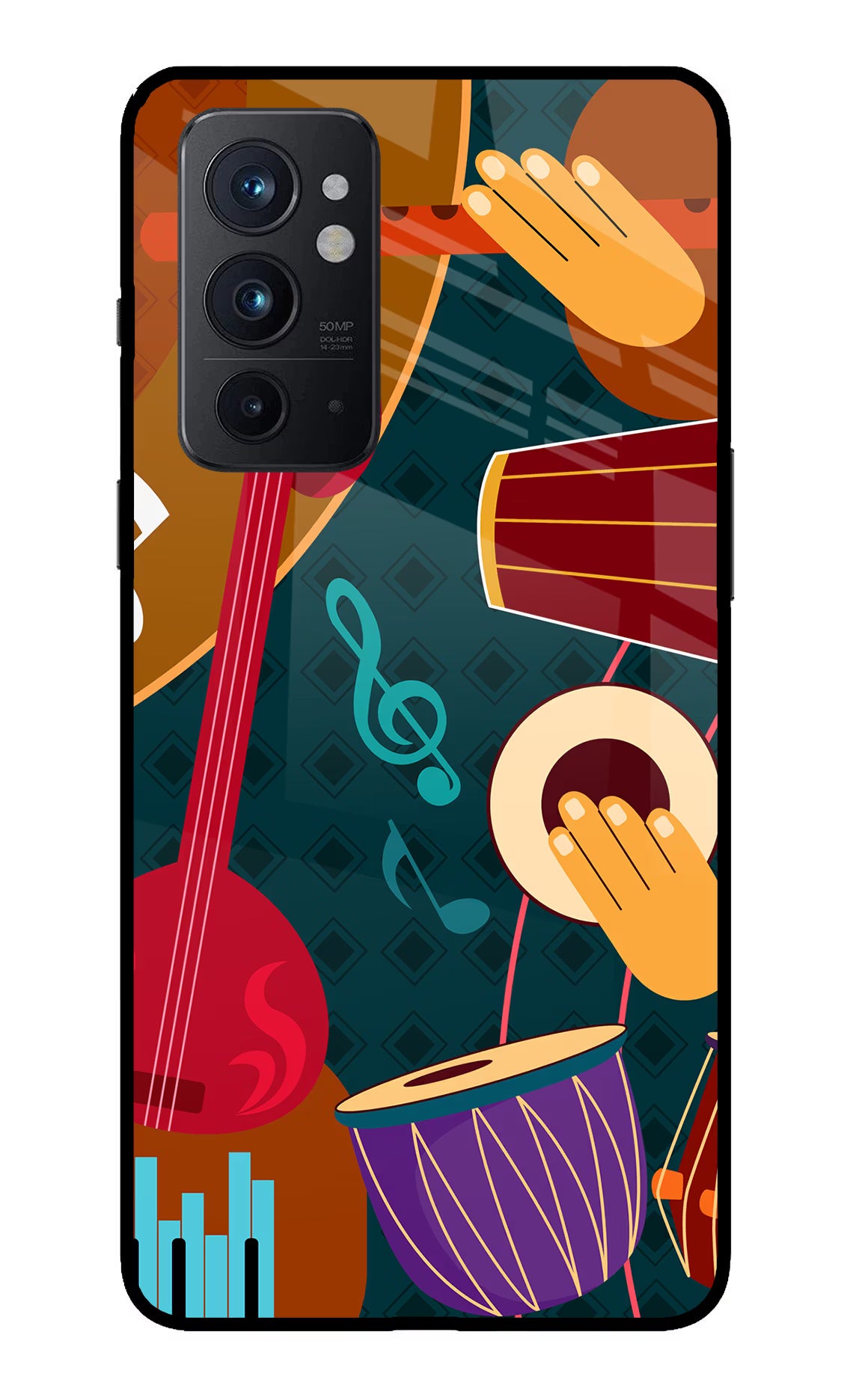 Music Instrument Oneplus 9RT Glass Case