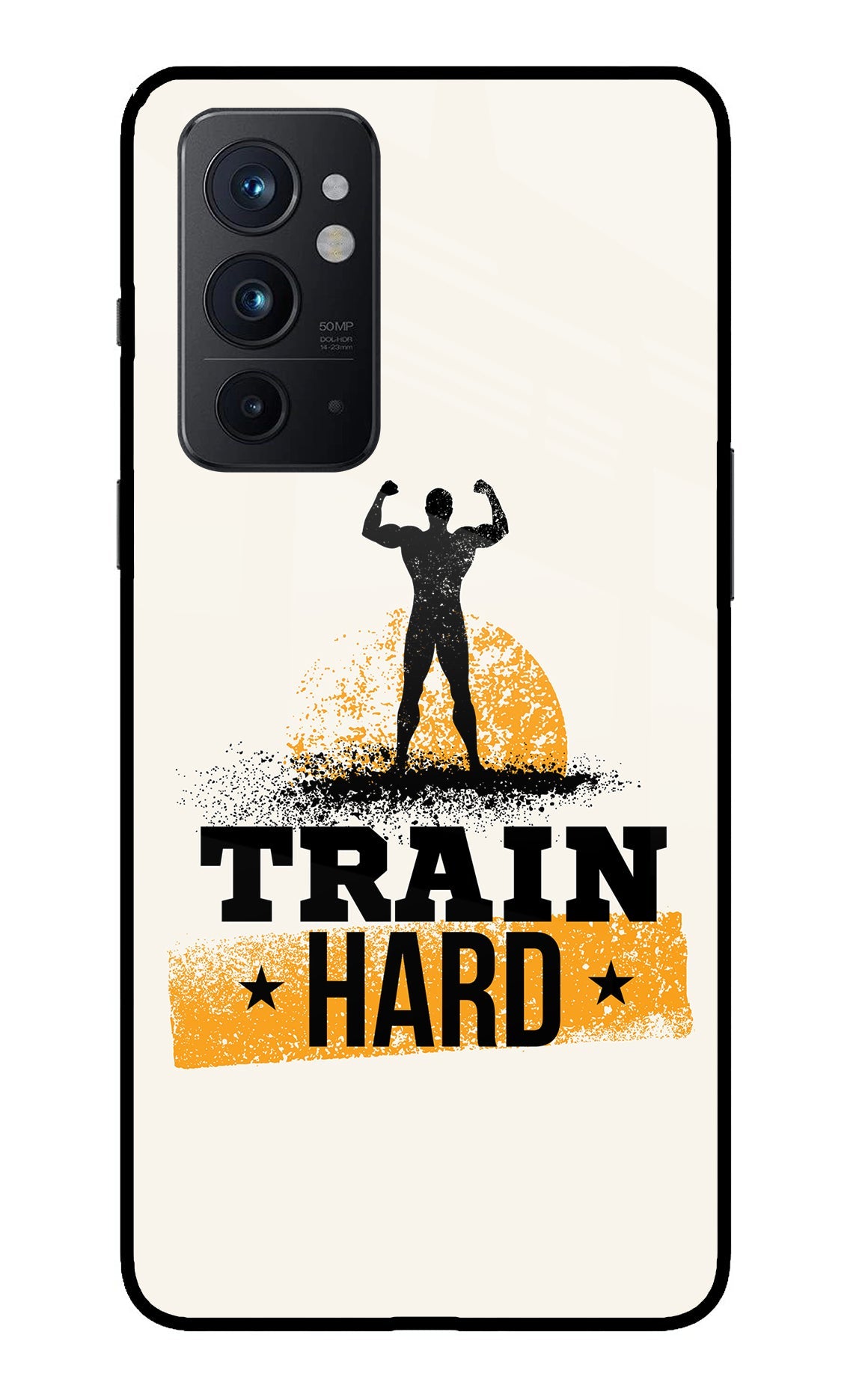 Train Hard Oneplus 9RT Glass Case