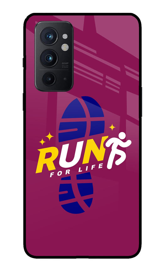 Run for Life Oneplus 9RT Glass Case