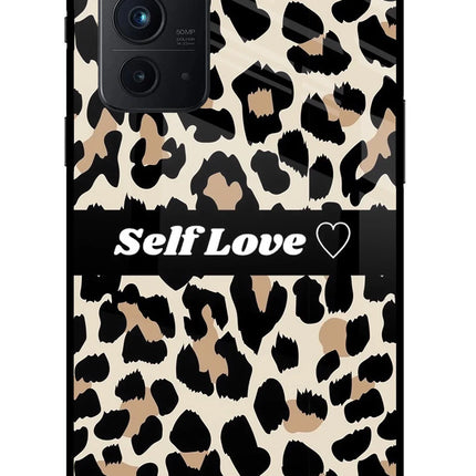 Leopard Print Self Love Oneplus 9RT Glass Case