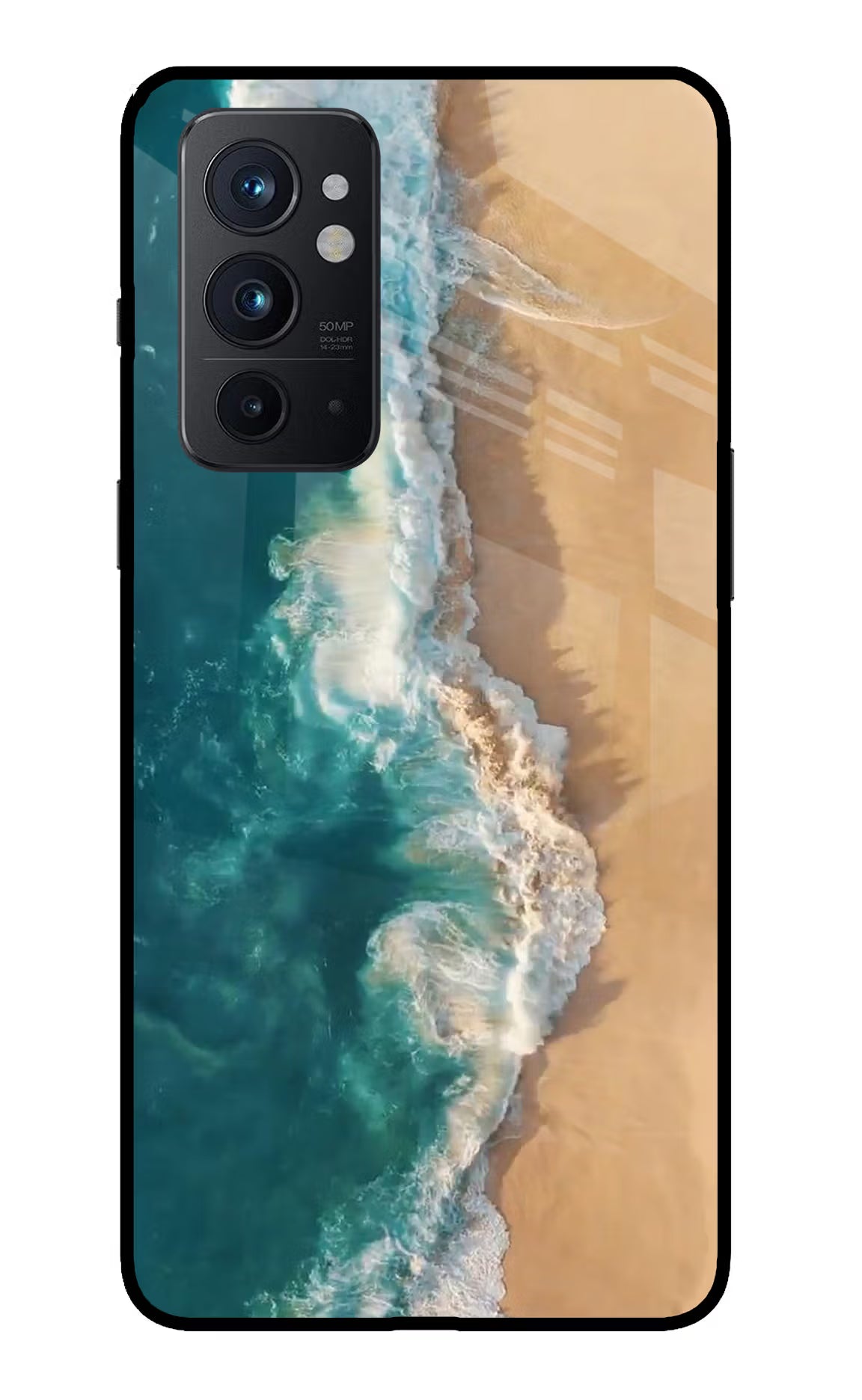 Ocean Beach Oneplus 9RT Glass Case Back Cover by Casekaro