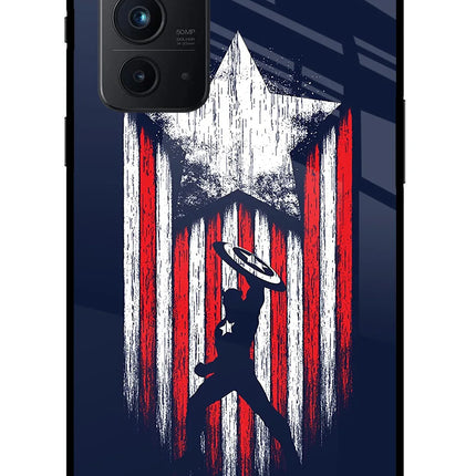Captain America Marvel Art Oneplus 9RT Glass Case