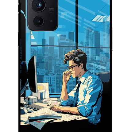 Focused Hustler (AI Generated) Oneplus 9RT Glass Case