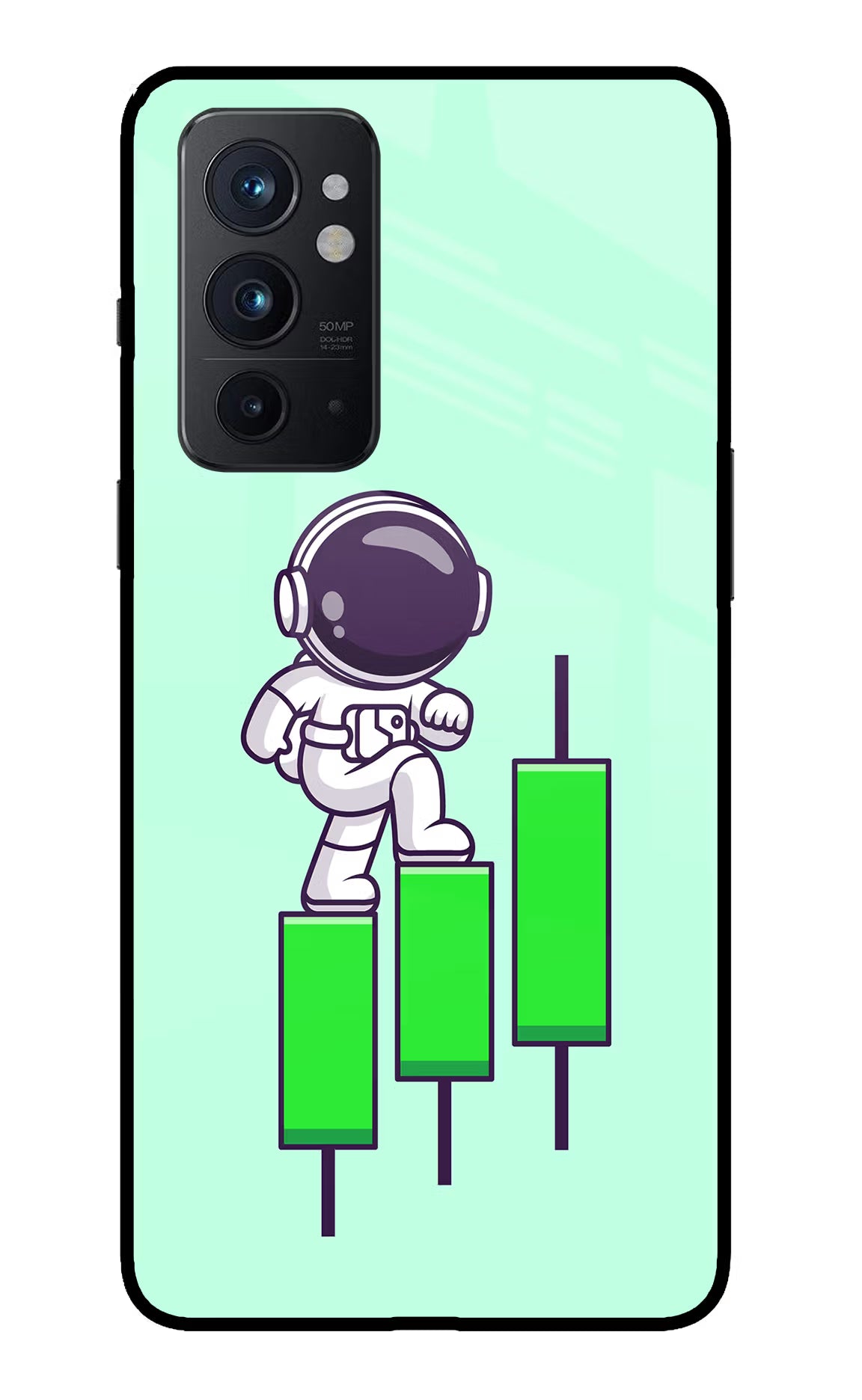 Astronaut Trader Oneplus 9RT Glass Case