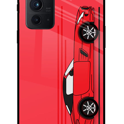 Red Velocity Oneplus 9RT Glass Case
