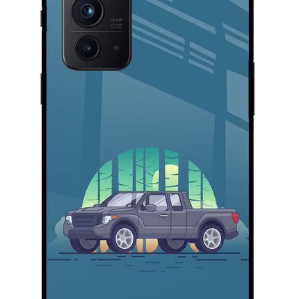 Retro Garage Vibe Oneplus 9RT Glass Case
