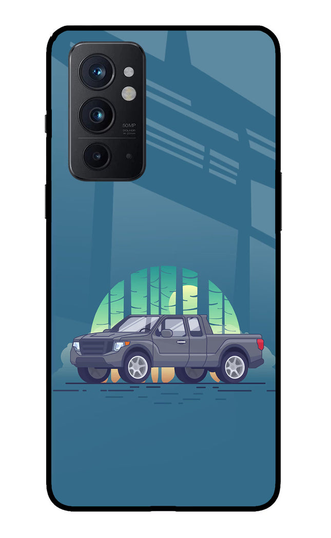 Retro Garage Vibe Oneplus 9RT Glass Case