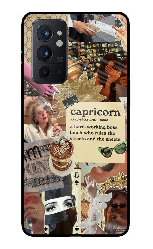 Capricorn Zodiac Oneplus 9RT Glass Case