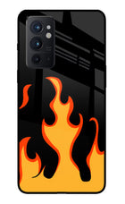 Fired Up – Black Oneplus 9RT Glass Case