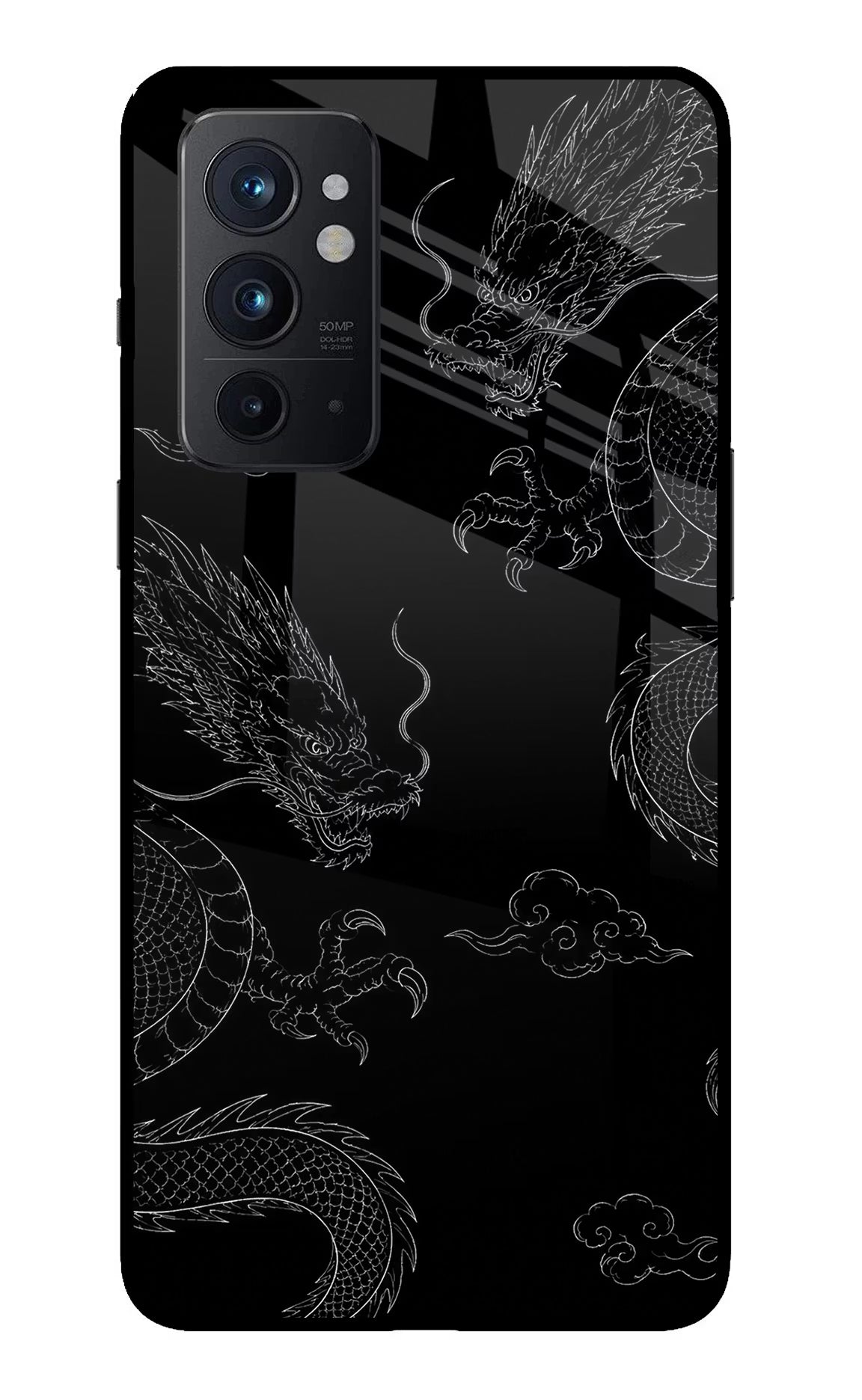 Twin Dragons Oneplus 9RT Glass Case