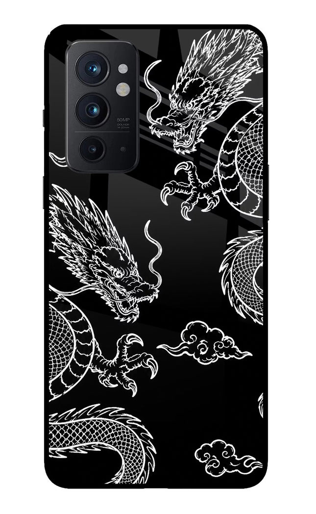 Twin Dragons Oneplus 9RT Glass Case