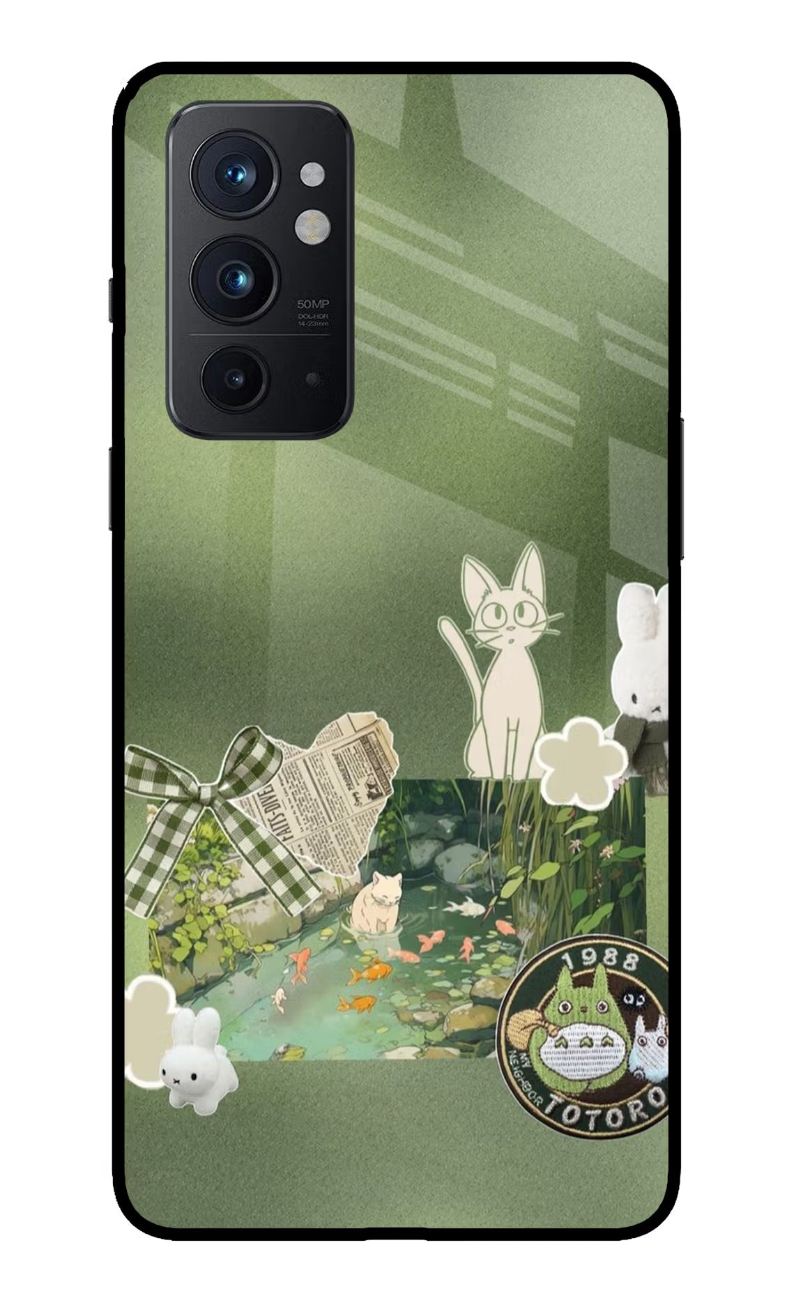 Aesthetic anime Oneplus 9RT Glass Case Back Cover by Casekaro