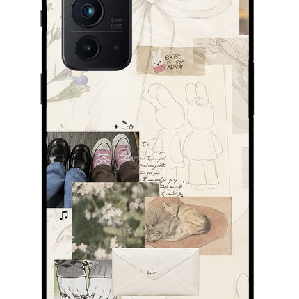 Soft Aesthetic Oneplus 9RT Glass Case