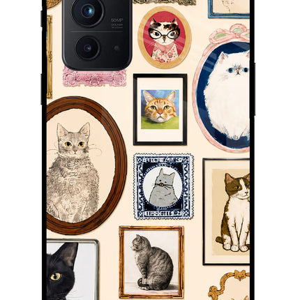 Mirror Cats Oneplus 9RT Glass Case