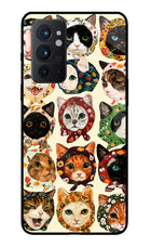 Cool Cat Oneplus 9RT Glass Case