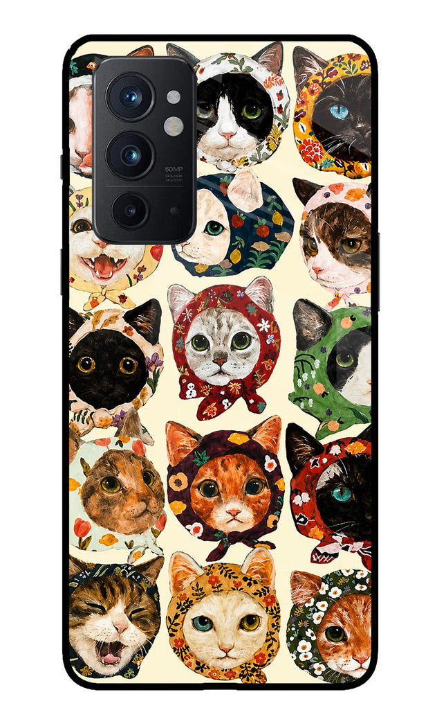 Cool Cat Oneplus 9RT Glass Case
