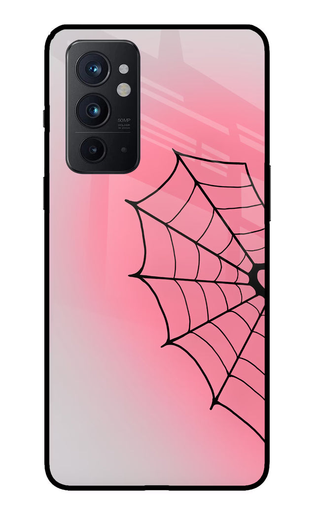 Pink Web Oneplus 9RT Glass Case