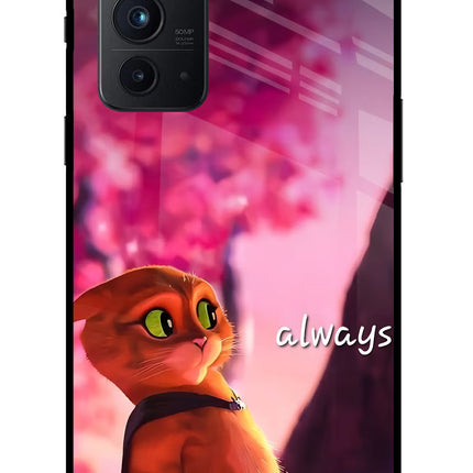 Always Cat Oneplus 9RT Glass Case