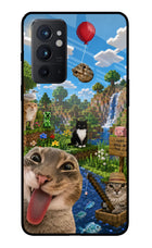 Minecraft Cat Chaos Oneplus 9RT Glass Case