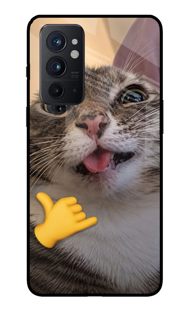 Silly Cat Call Oneplus 9RT Glass Case