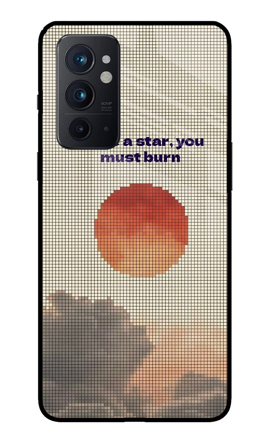 Pixel Sun Oneplus 9RT Back Cover, Glass case
