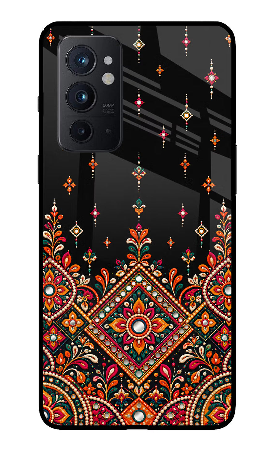 Noir Mehfil Oneplus 9RT Back Cover, Glass case