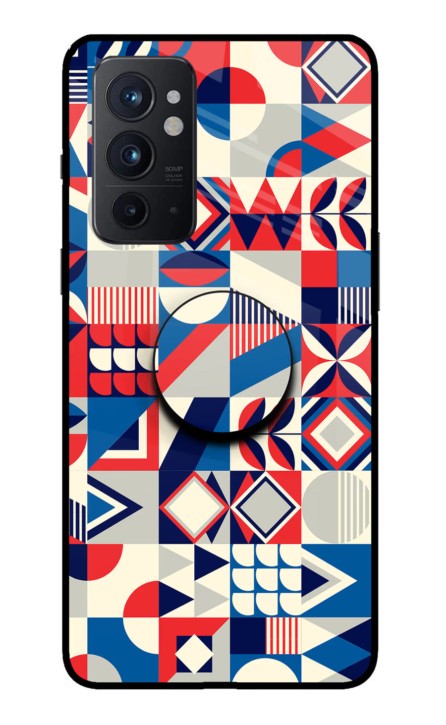 Colorful Pattern Oneplus 9RT Pop Case, Glass case
