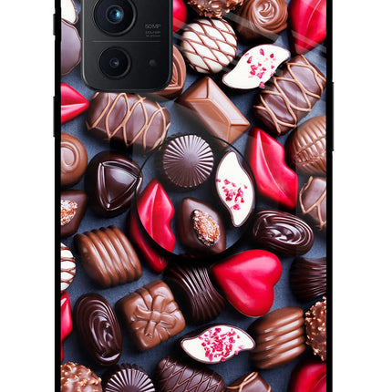 Chocolates Oneplus 9RT Glass Case