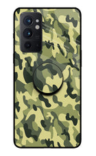 Camouflage Oneplus 9RT Glass Case