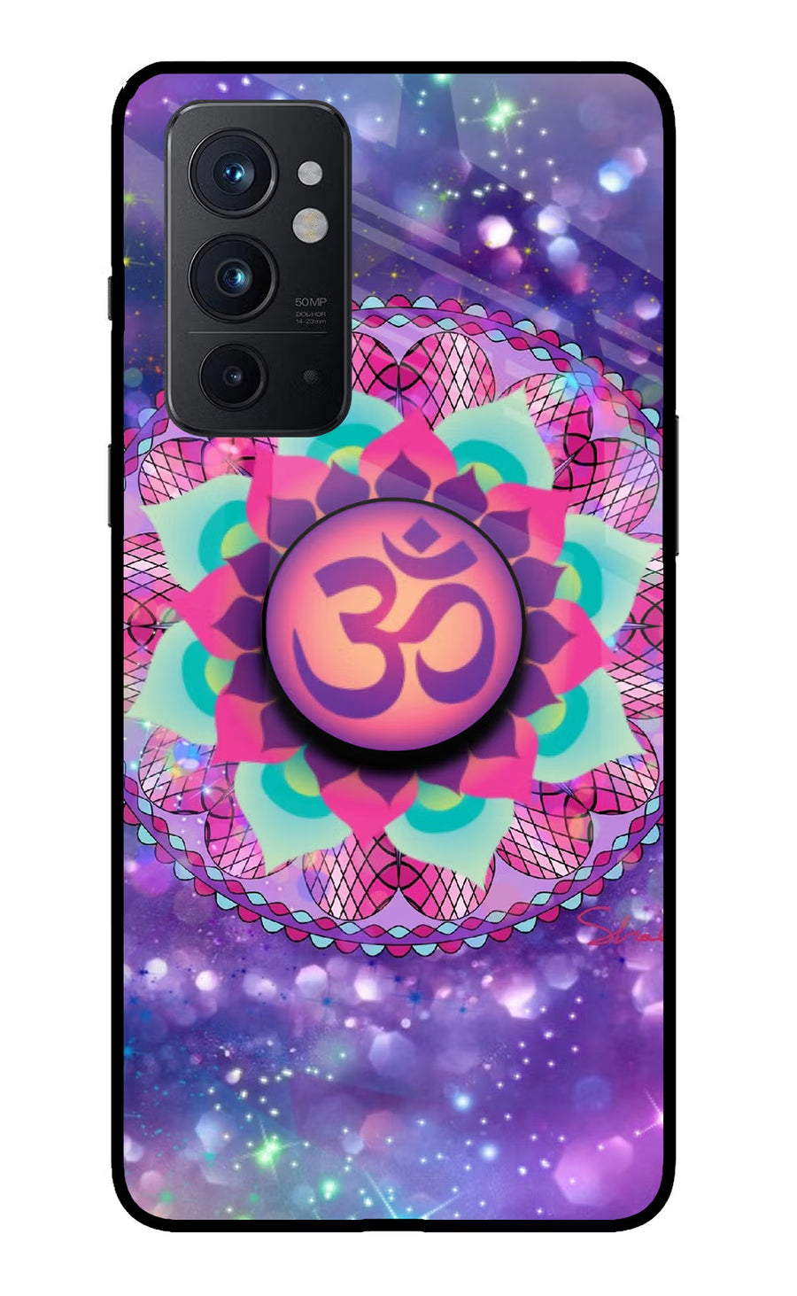 Om Purple Oneplus 9RT Pop Case, Glass case