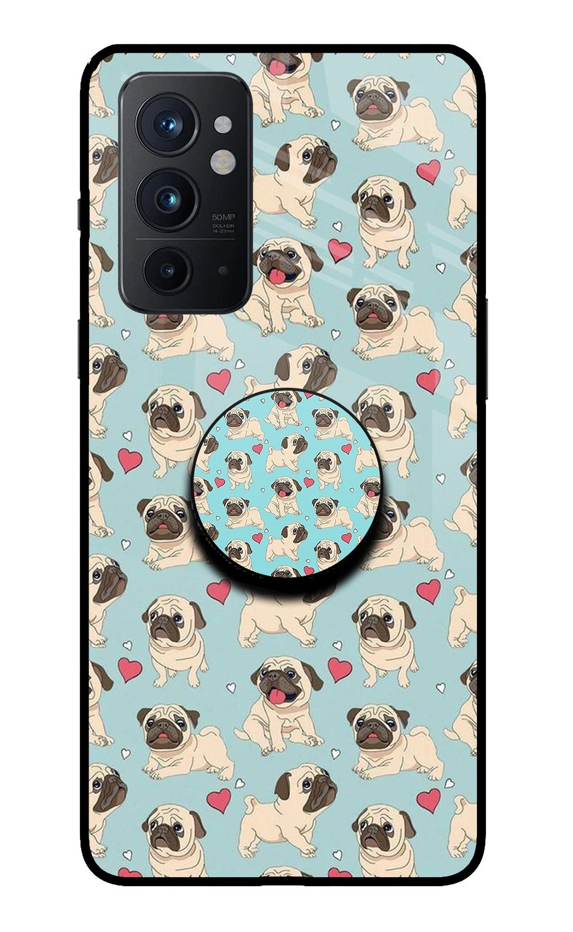 Pug Dog Oneplus 9RT Glass Case