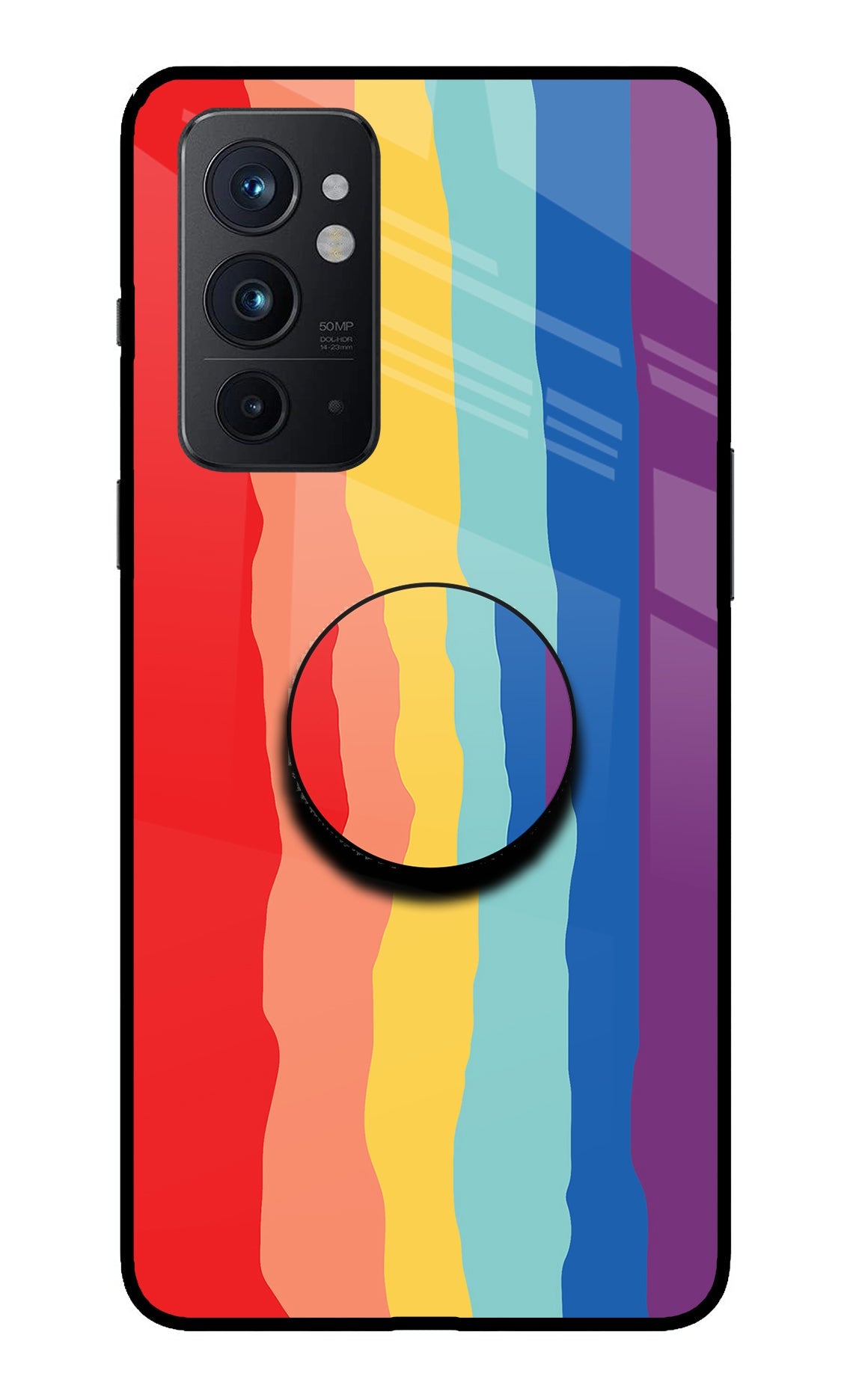 Rainbow Oneplus 9RT Glass Case