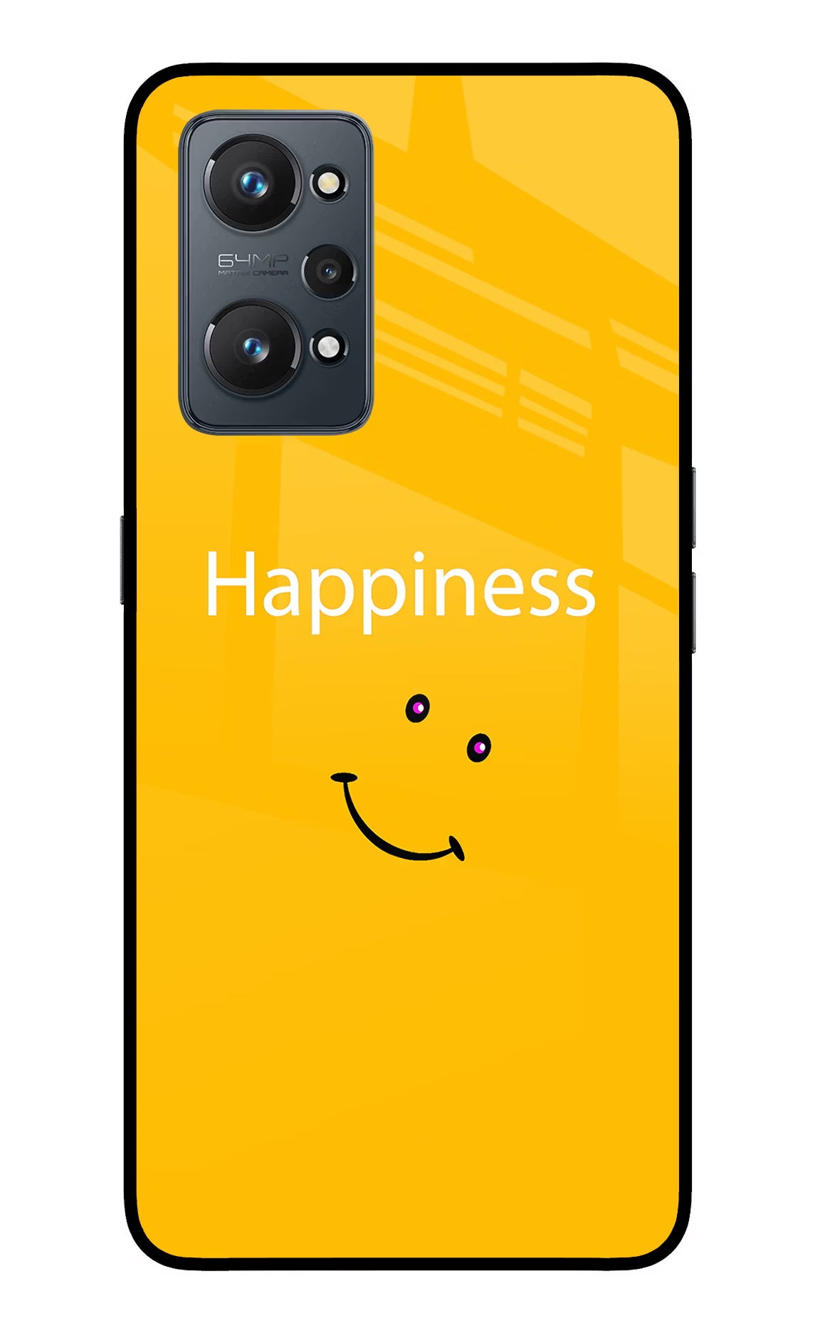 Happiness With Smiley Realme GT NEO 2/Neo 3T Glass Case Back Cover by Casekaro