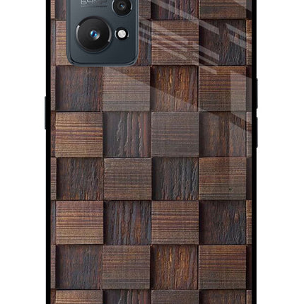 Wooden Cube Design Realme GT NEO 2/Neo 3T Glass Case