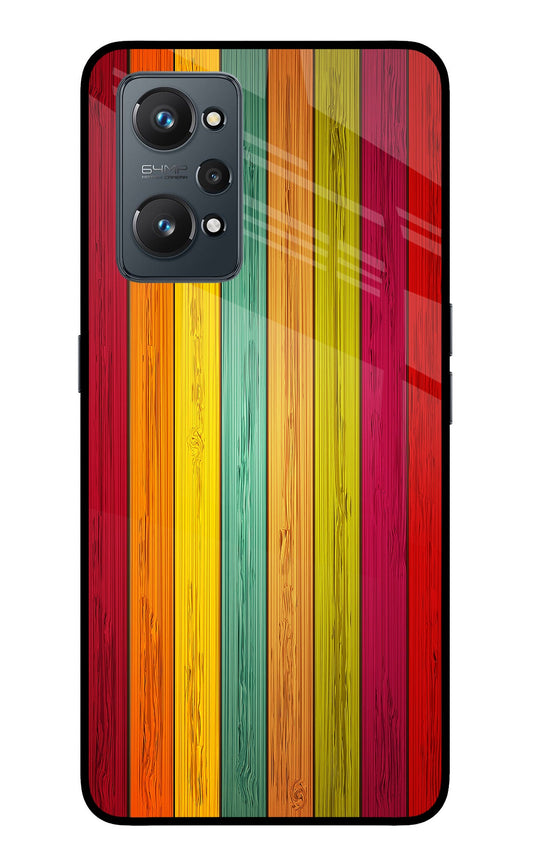 Multicolor Wooden Realme GT NEO 2/Neo 3T Glass Case