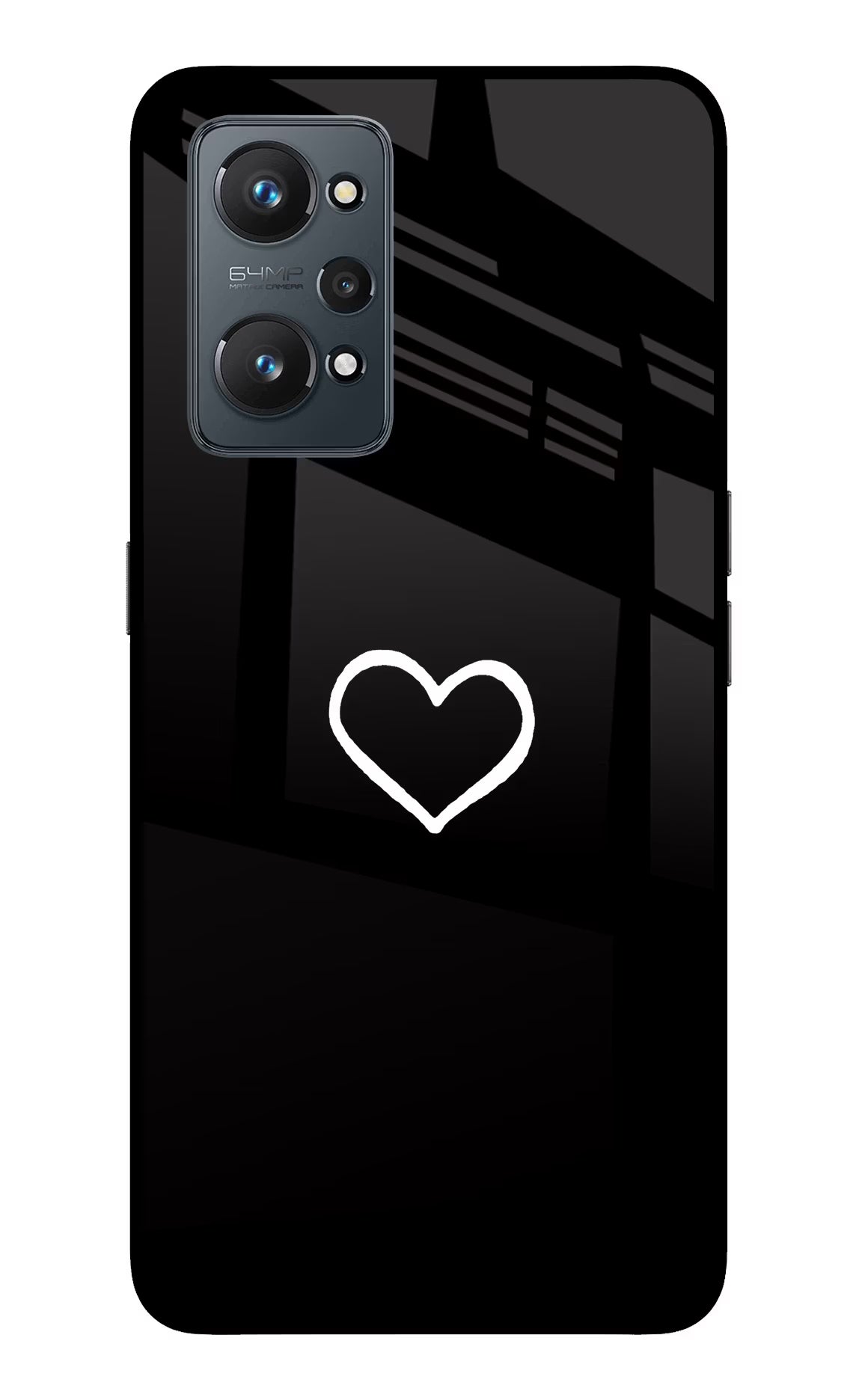 Heart Realme GT NEO 2/Neo 3T Glass Case Back Cover by Casekaro