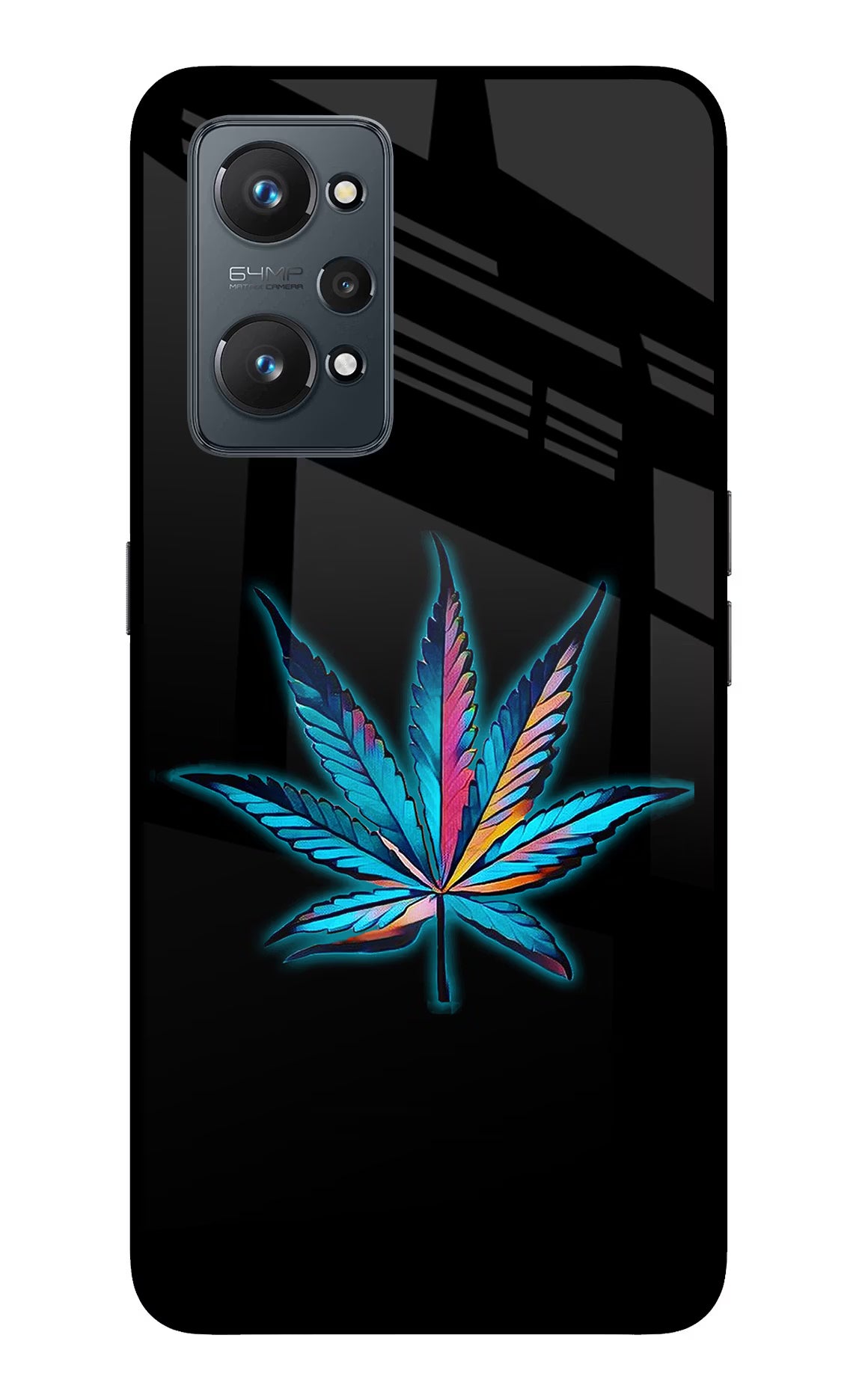 Weed Realme GT NEO 2/Neo 3T Glass Case Back Cover by Casekaro
