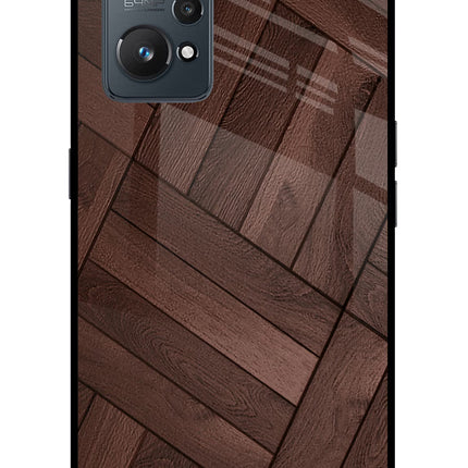Wooden Texture Design Realme GT NEO 2/Neo 3T Glass Case