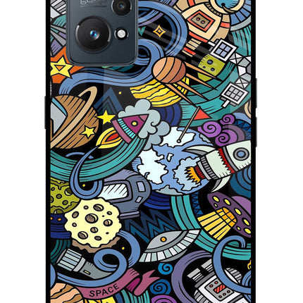 Space Abstract Realme GT NEO 2/Neo 3T Glass Case