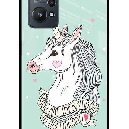 Unicorn Wallpaper Realme GT NEO 2/Neo 3T Glass Case