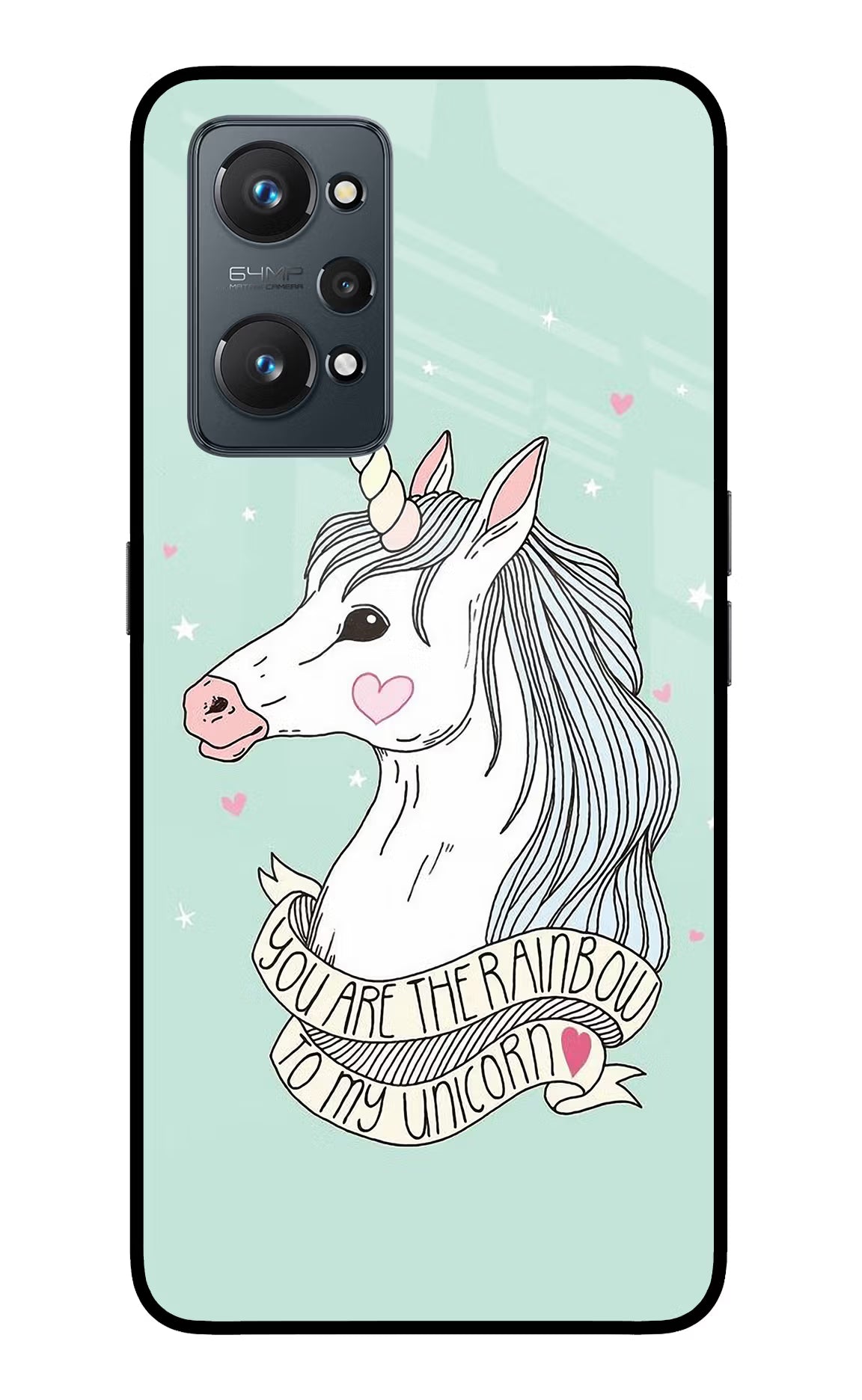 Unicorn Wallpaper Realme GT NEO 2/Neo 3T Glass Case Back Cover by Casekaro