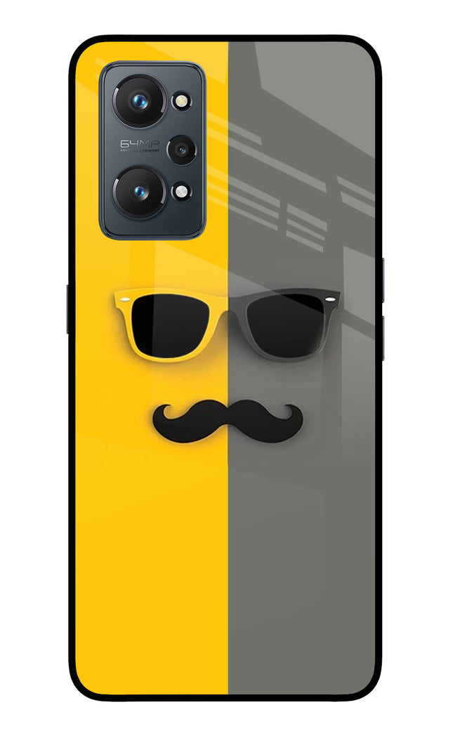 Sunglasses with Mustache Realme GT NEO 2/Neo 3T Glass Case