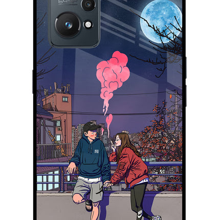 Chilling Couple Realme GT NEO 2/Neo 3T Glass Case Back Cover by Casekaro
