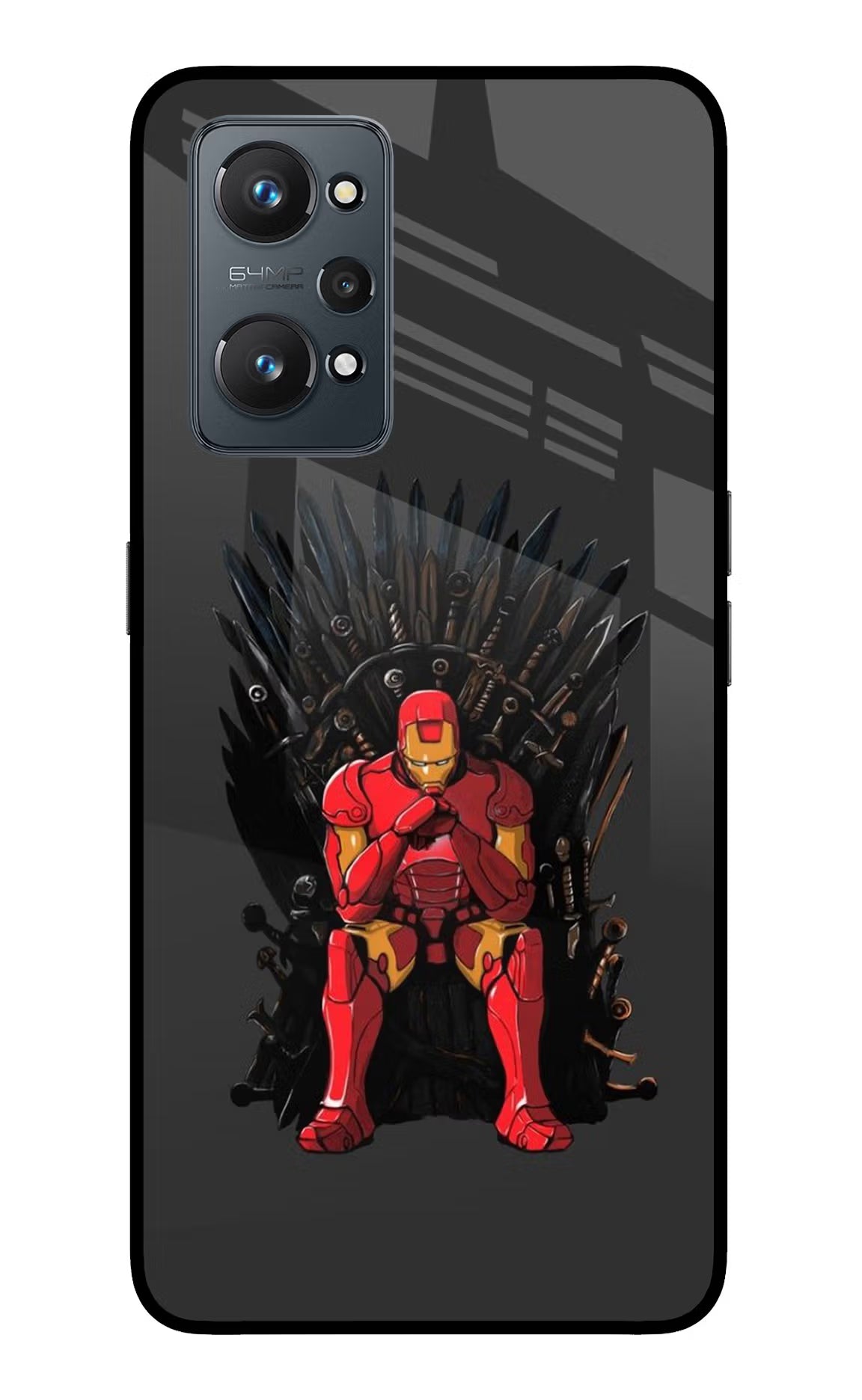 Ironman Throne Realme GT NEO 2/Neo 3T Glass Case Back Cover by Casekaro