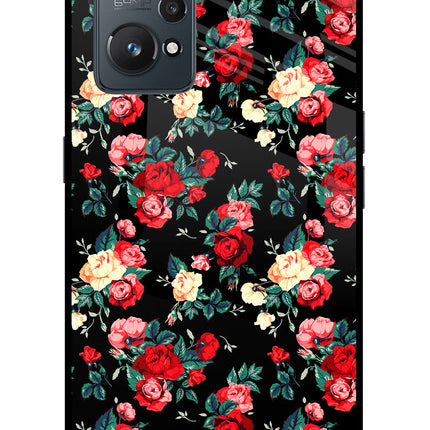 Rose Pattern Realme GT NEO 2/Neo 3T Glass Case