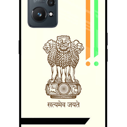 Satyamev Jayate Brown Logo Realme GT NEO 2/Neo 3T Glass Case
