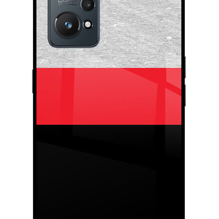 Tri Color Pattern Realme GT NEO 2/Neo 3T Glass Case