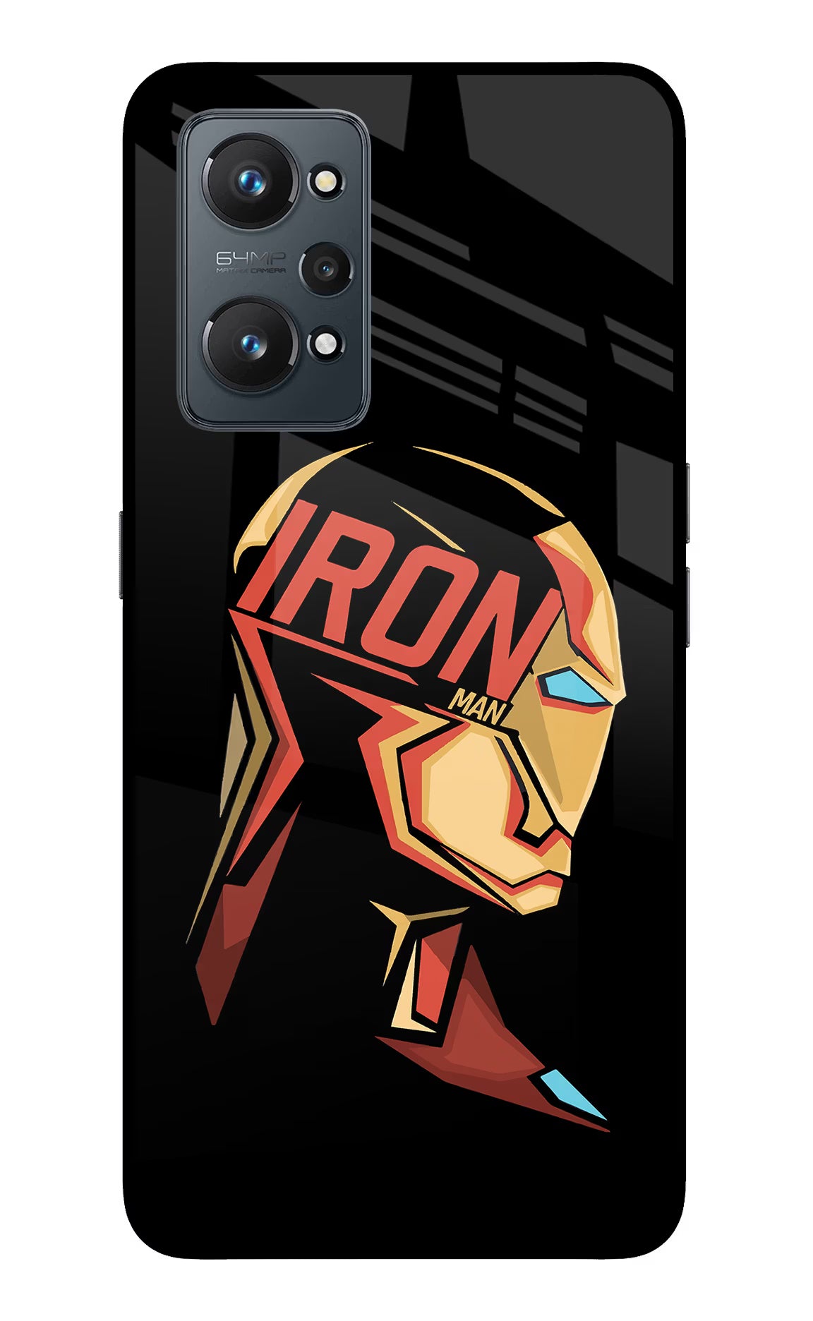 IronMan Realme GT NEO 2/Neo 3T Glass Case Back Cover by Casekaro